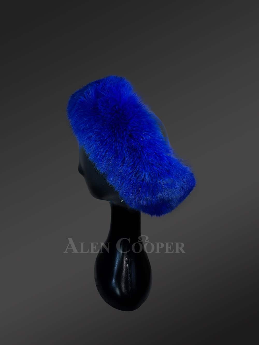 blue mink hat