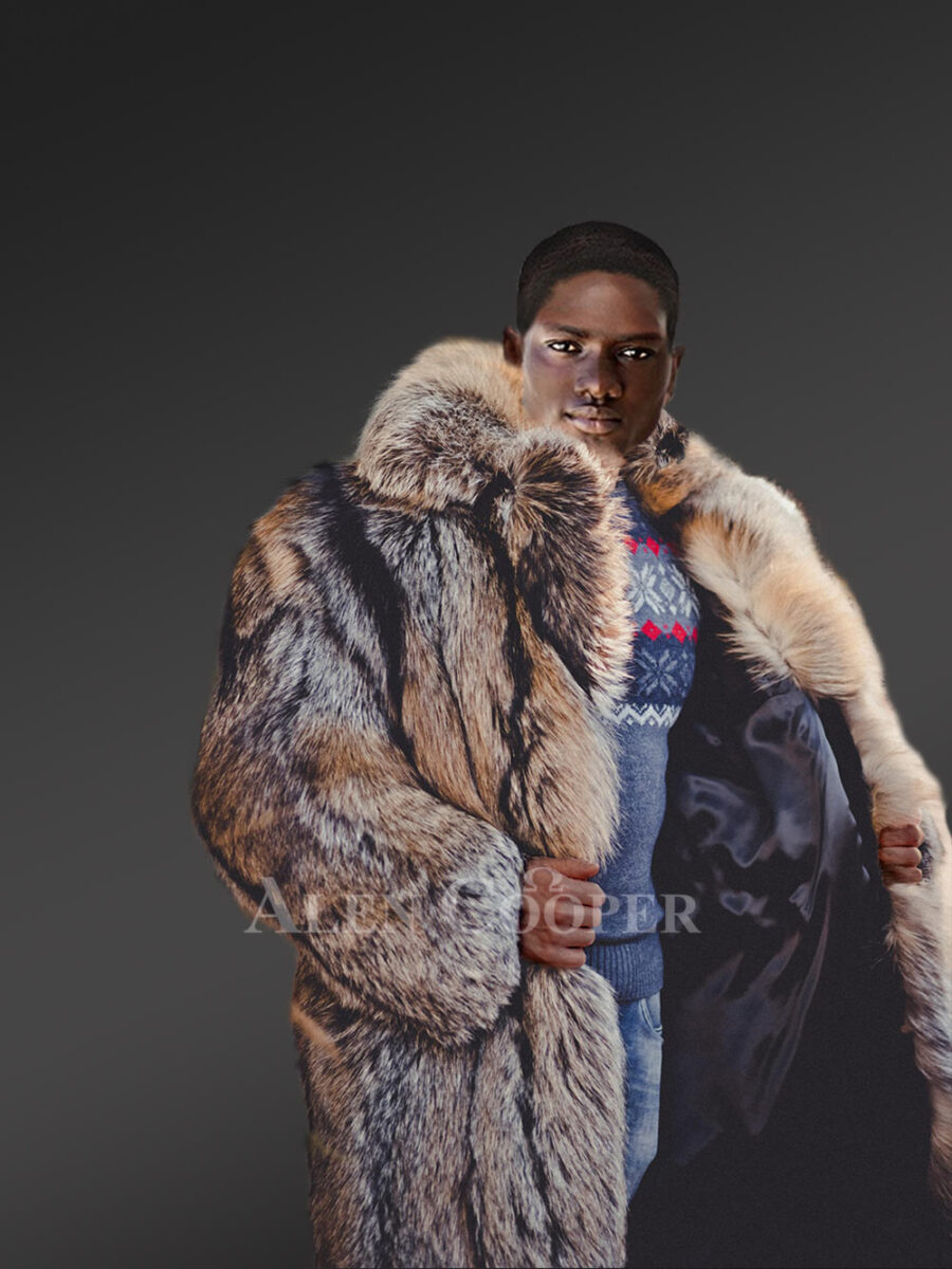 full length fox fur coats