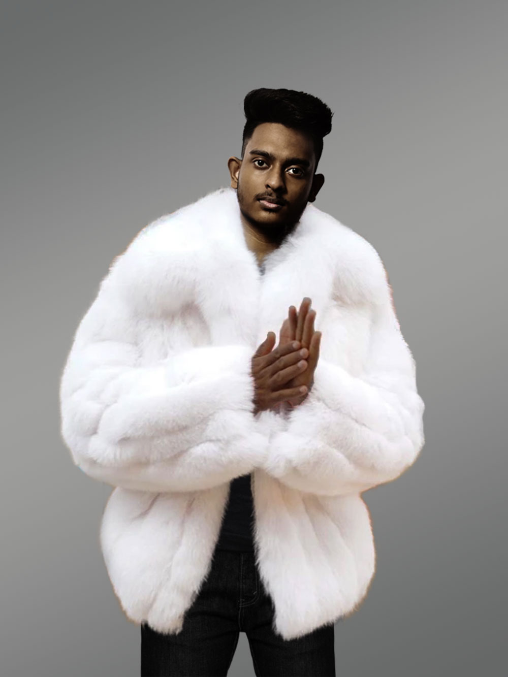 Arctic fox fur jackets for men to reinvent your masculinity
