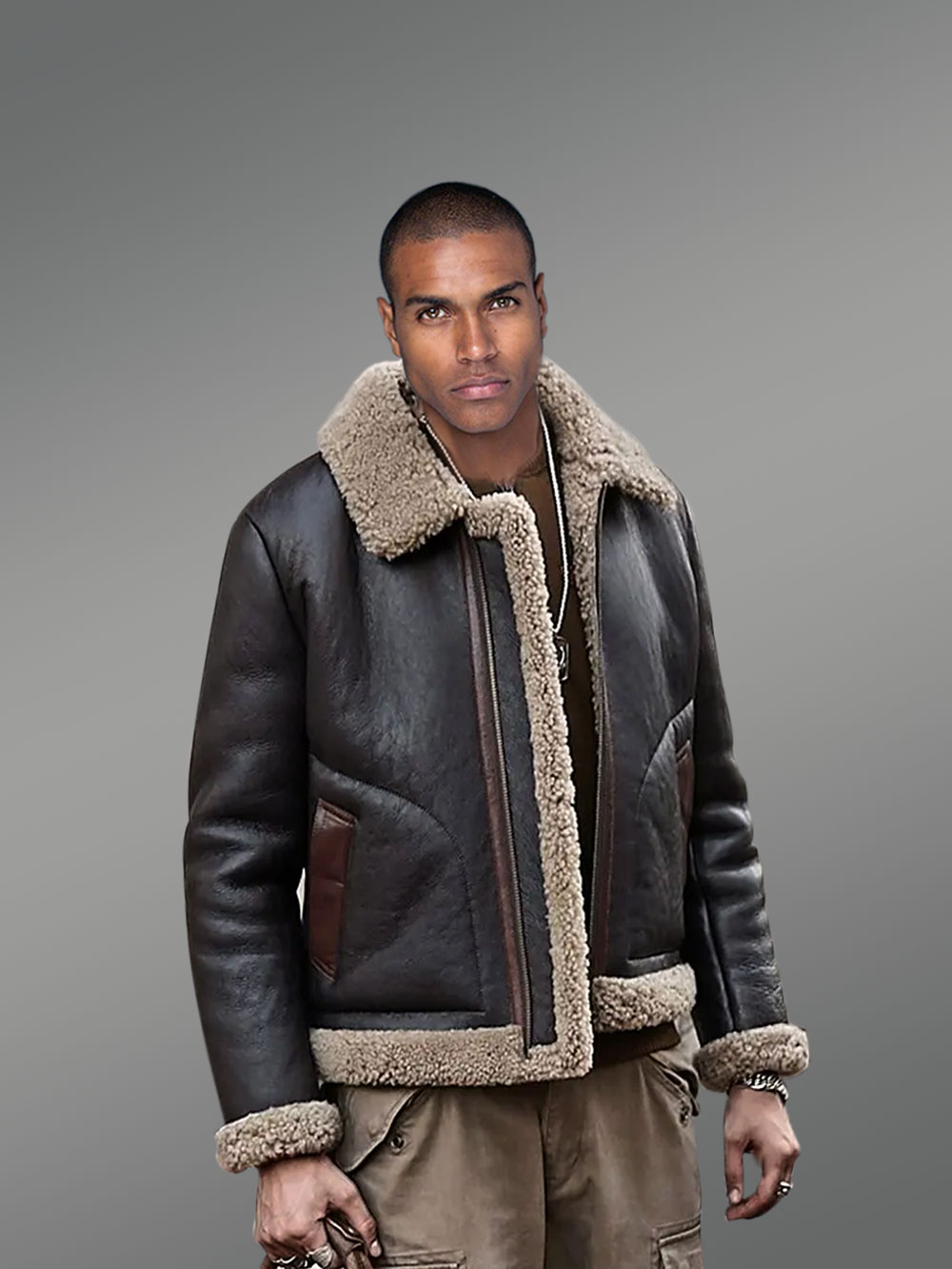 Double-Sided Shearling Jacket with Flawless Finish