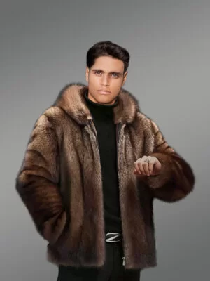 Men Fullskin Mink Fur Coat