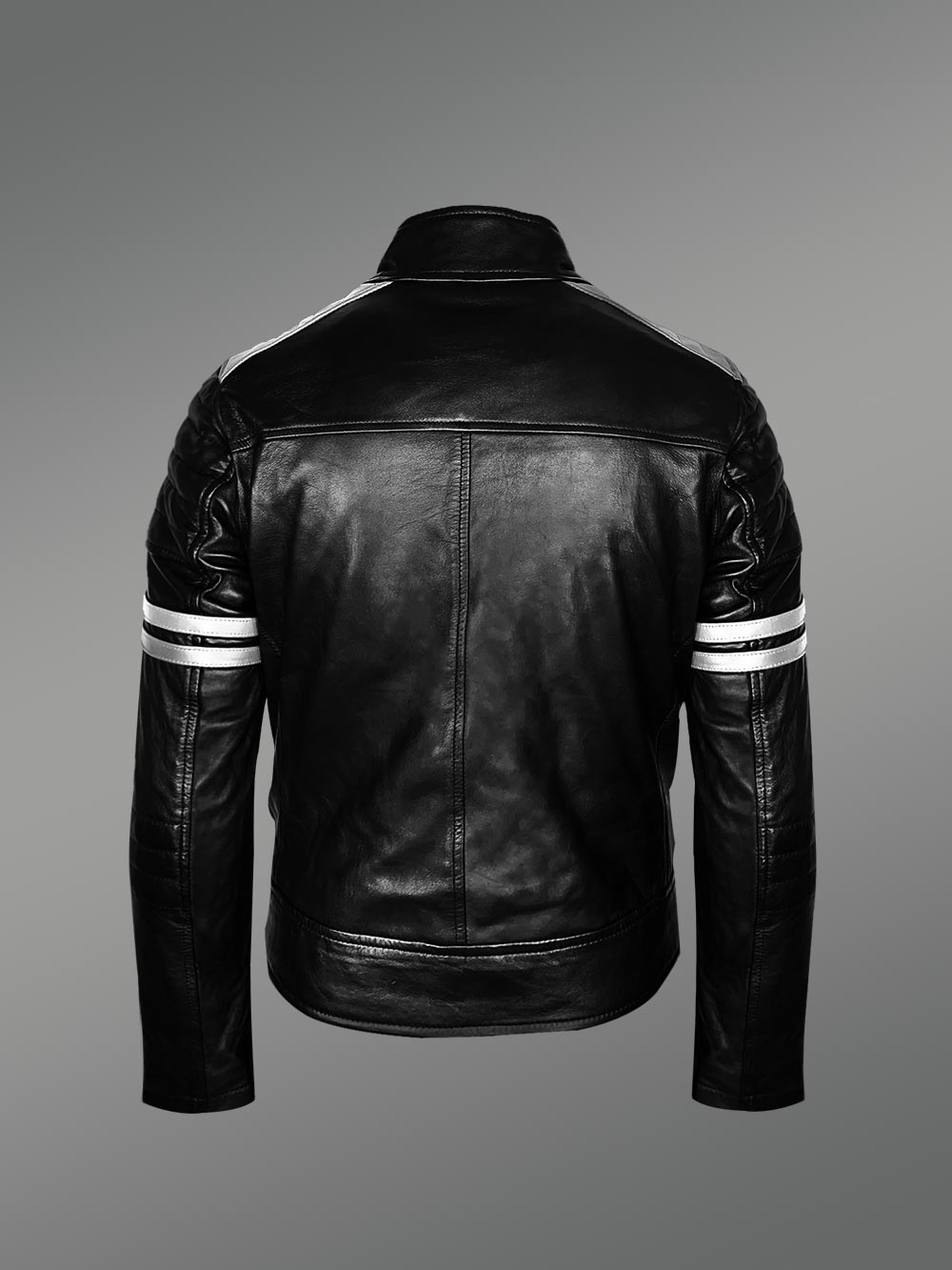 Leather Jackets Men Gothic Handmade Gothic Moto Black PVC Vinyl