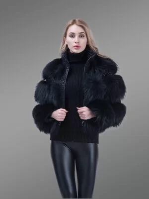 Super Soft and Incredibly Warm black Real Fox Fur