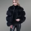 Super Soft and Incredibly Warm black Real Fox Fur