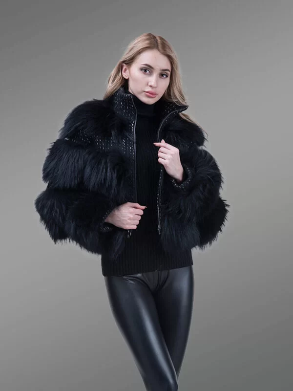 Super Soft and Incredibly Warm black Real Fox Fur