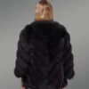 Fur Oversized Waistcoat in Deep Black