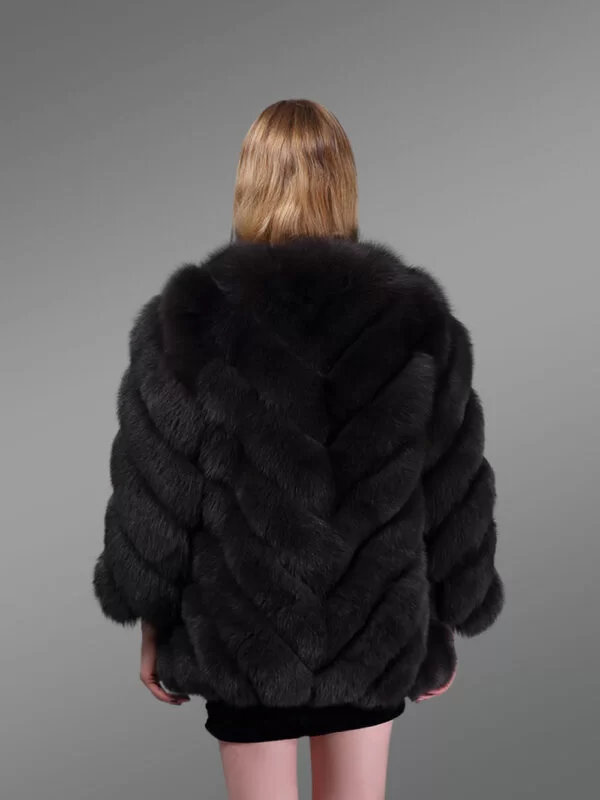 Fur Oversized Waistcoat in Deep Black