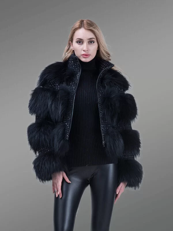 Super Soft and Incredibly Warm black Real Fox Fur