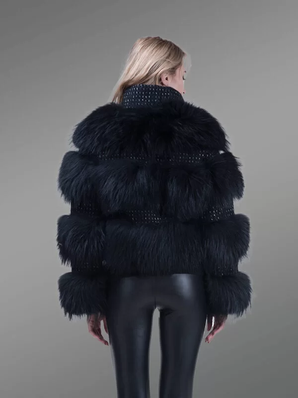 Super Soft and Incredibly Warm black Real Fox Fur