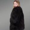 Fur Oversized Waistcoat in Deep Black