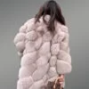 beige fur outerwear for women