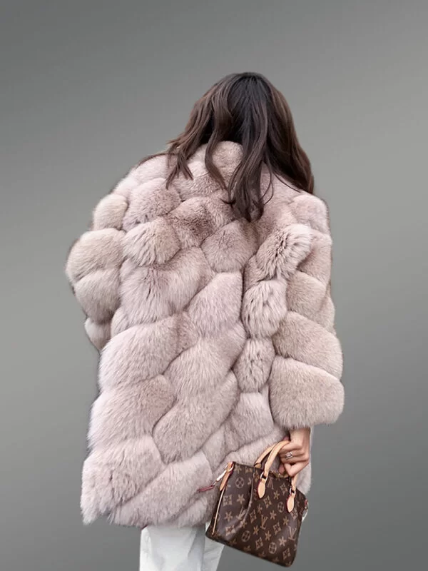 beige fur outerwear for women