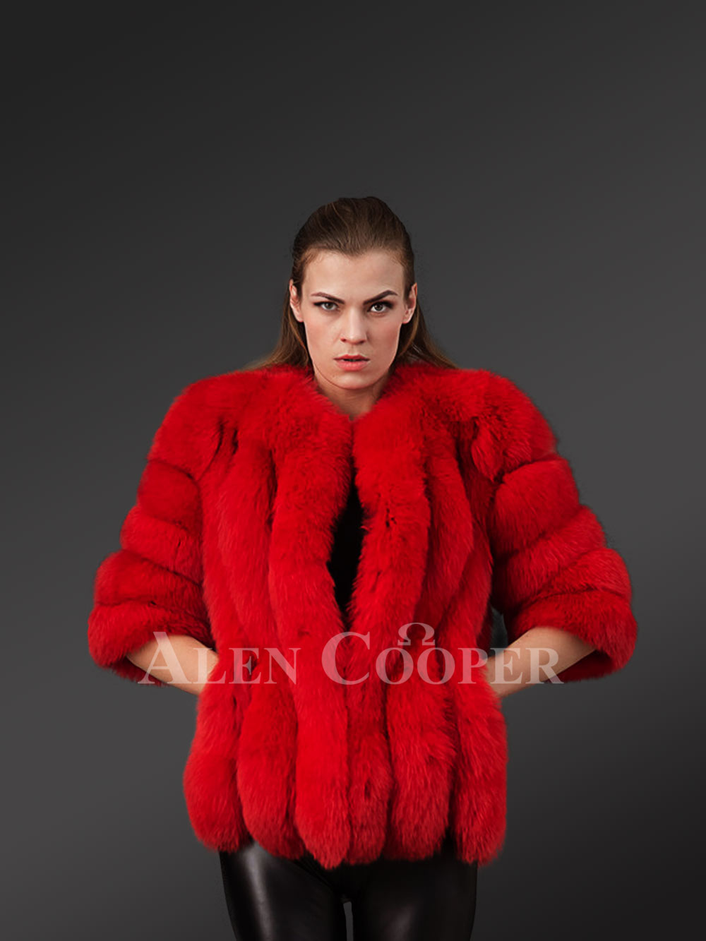 Original Fox Fur Coat For Women