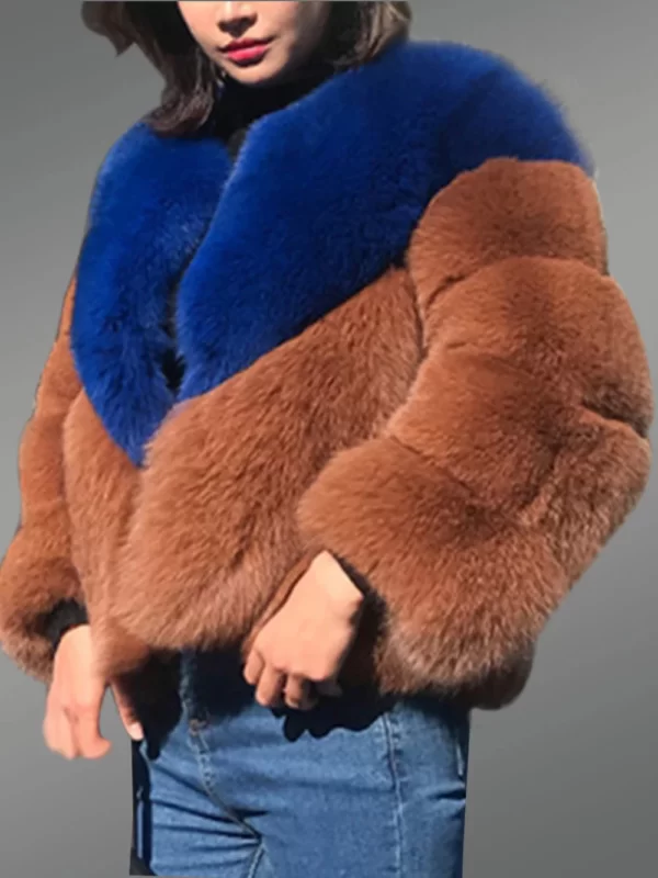 Bi-color-real-fox-fur-paragraph-winter-coat-for-women