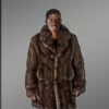 Combination of Coat And Jacket Styles With Sable Fur Is A Sophisticated Winter Outfit
