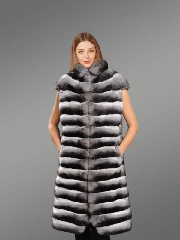 Pure Chinchilla fur vest
