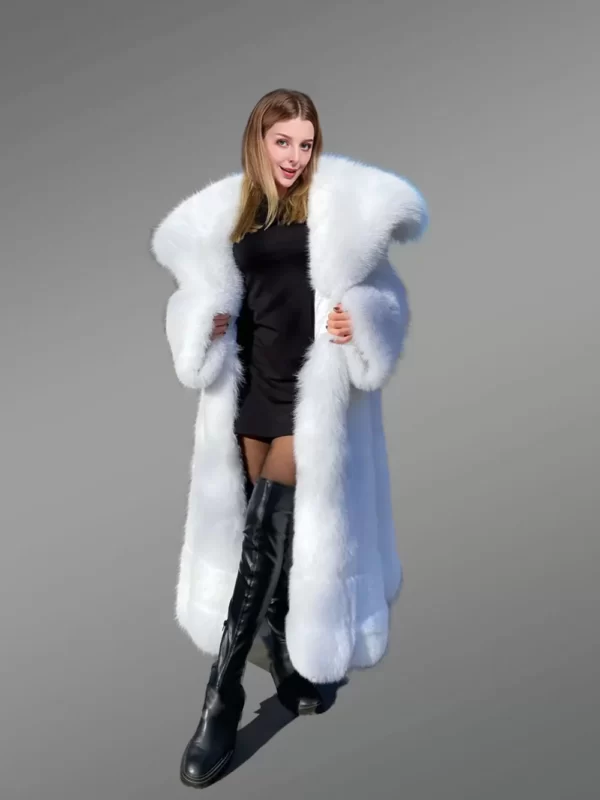 Authentic Arctic Fox Fur Coat