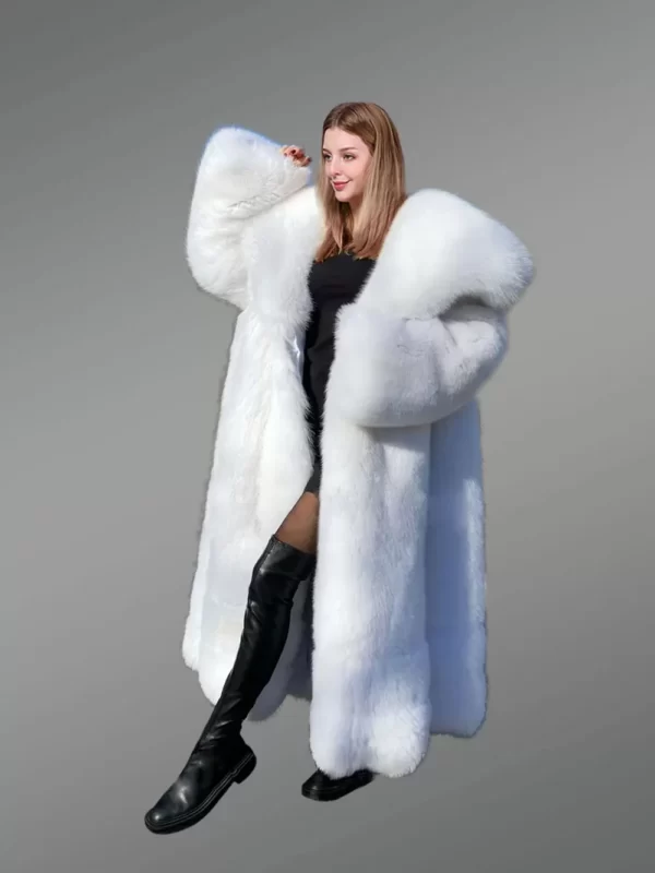 Authentic Arctic Fox Fur Coat