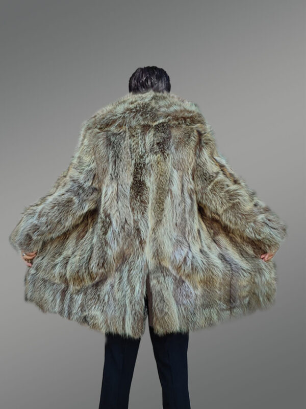 Raccoon Fur Men Coat - Image 9