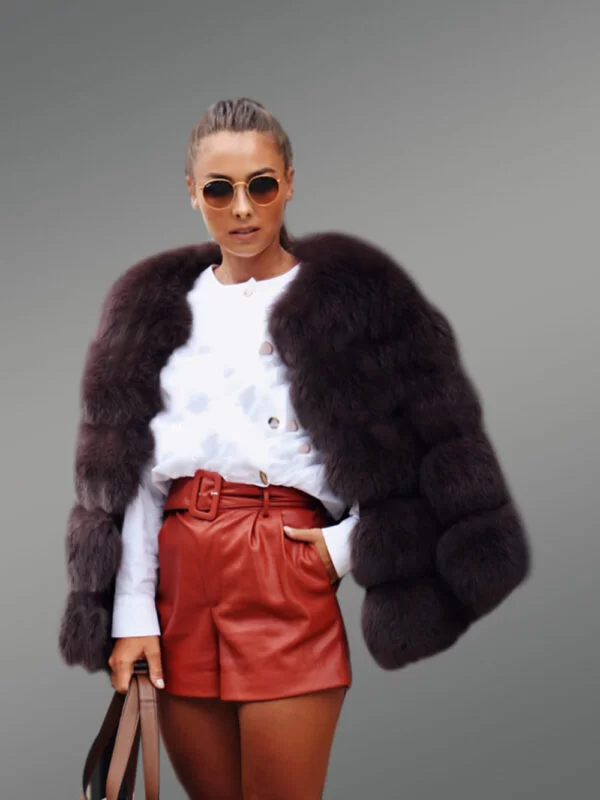 Classic Real Fox Fur Super Warm Paragraph Winter Coat for Women