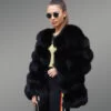 Real Fox Fur Paragraph Winter Coat