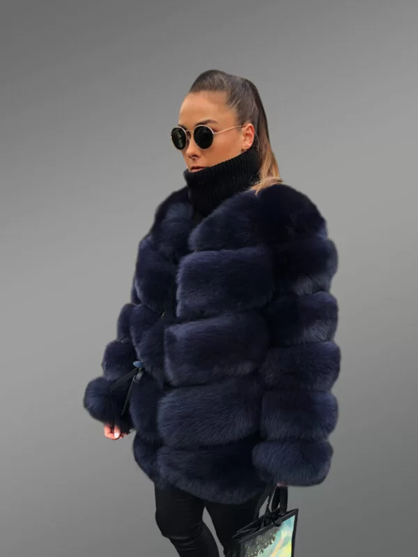 Real Fox Fur Paragraph Winter Coat