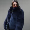 Real Fox Fur Straight Winter Coat