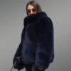 Real Fox Fur Straight Winter Coat