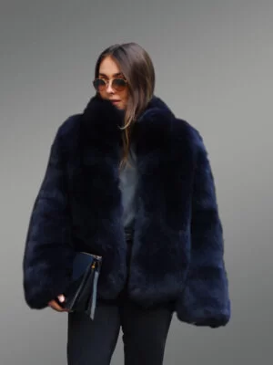 Real Fox Fur Straight Winter Coat
