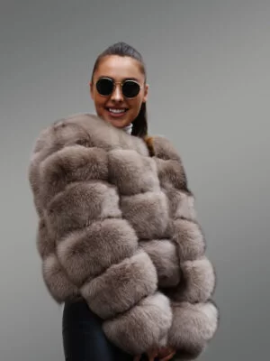 Real Fox Fur Super Warm Winter Coat