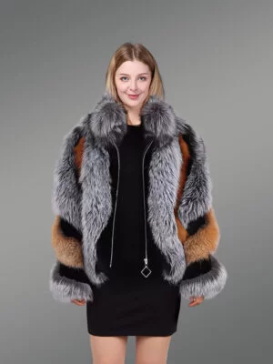 Fox Fur Bomber for Women