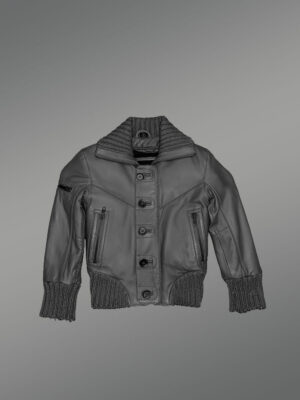 Leather Bomber Jacket