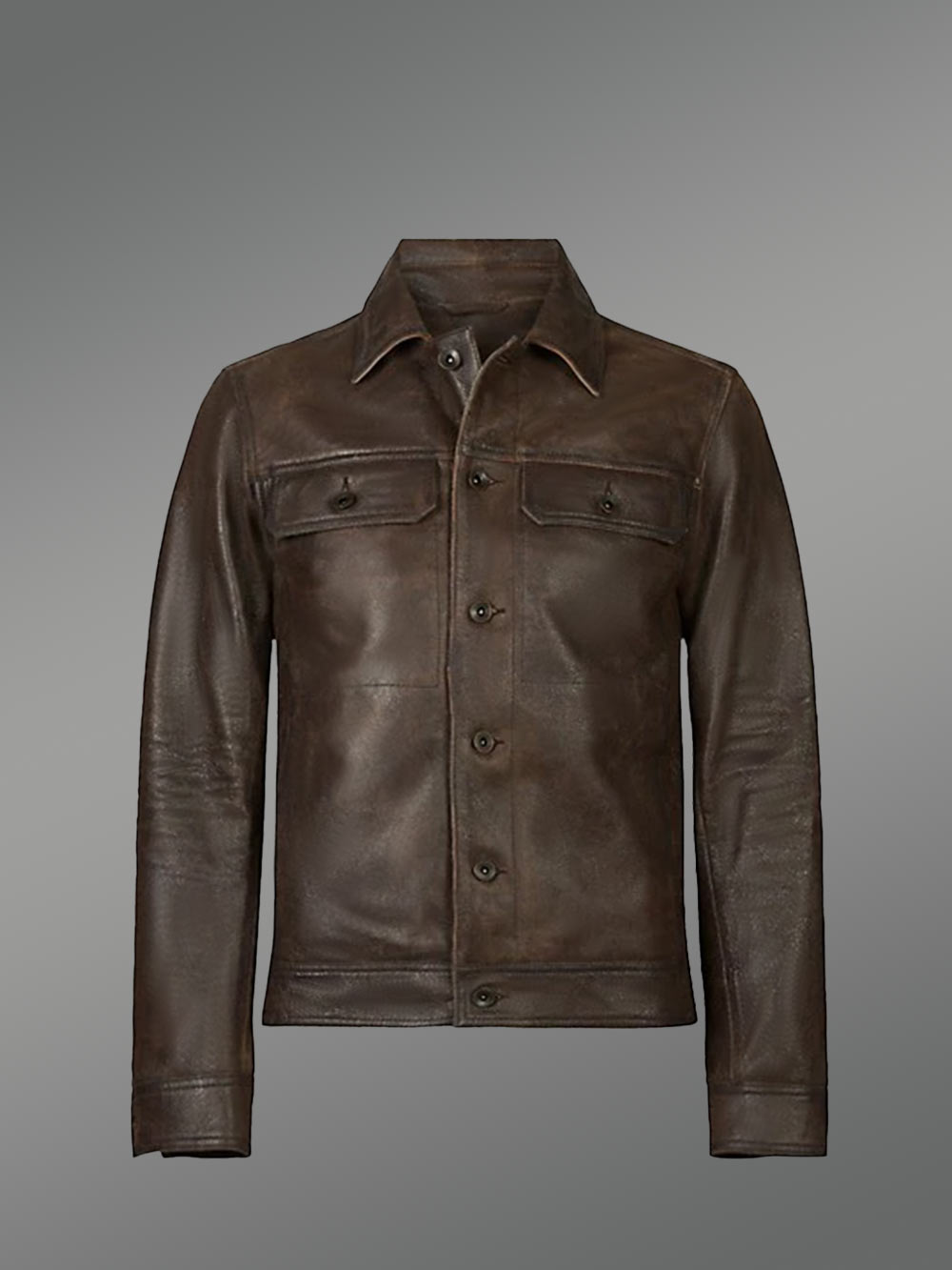 Authentic leather jacket for men