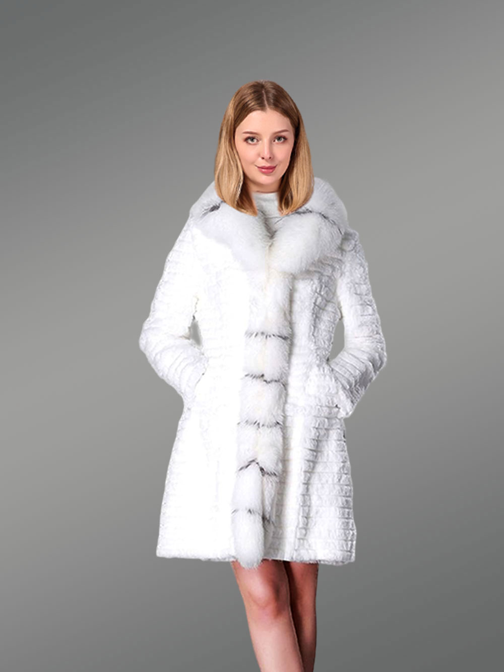 Dressy Rabbit Coat for Women