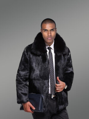Authentic Black Rabbit Fur