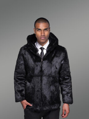 Authentic Black Rabbit Fur