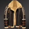 Coffee Authentic Shearling Jacket for men
