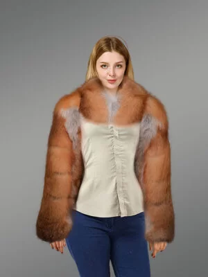 Fox Fur Sleeves with Scarf