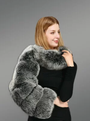 Genuine-Silver-Fox-Fur-Collar-with-scarf