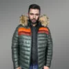 Goose Down Jacket with Hood
