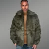 Mink Down Bomber with Hood