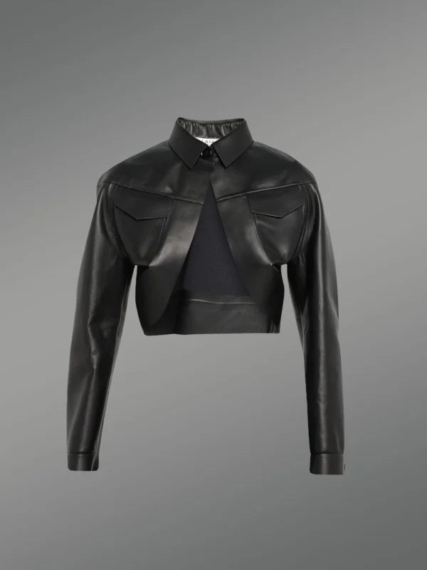 Womens-Leather-Bolero-Jacket