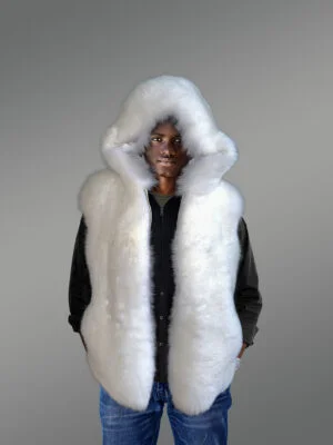 Fullskin Finland Arctic Fox Fur Vest (2)