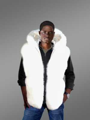 Fullskin Finland Arctic Fox Fur Vest (7)