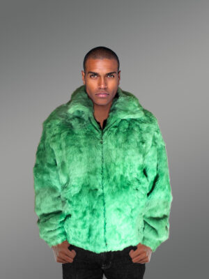 Mens Mint Green Bomber Jacket – Glam Up in an Instant