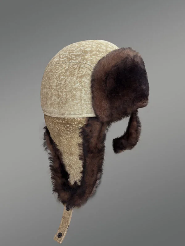 Mens Shearling Hat with Ear Flaps – Embrace the Warmth with High-Fashion Looks