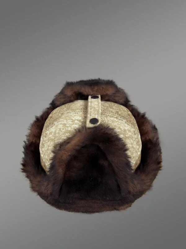 Mens Shearling Hat with Ear Flaps – Embrace the Warmth with High-Fashion Looks - Image 4