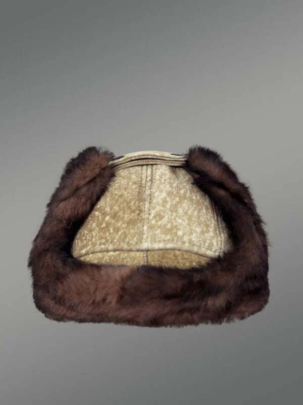 Mens Shearling Hat with Ear Flaps – Embrace the Warmth with High-Fashion Looks - Image 5