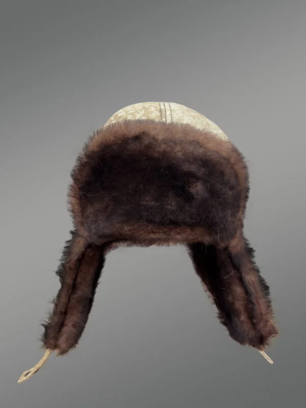 Mens Shearling Hat with Ear Flaps – Embrace the Warmth with High-Fashion Looks - Image 6