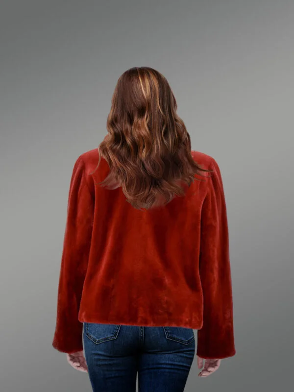 Mink Fur Biker Jacket for a Gorgeous Look - Image 2